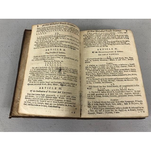 249 - Antique Books, 1721 edition of The Compleat  French Master For Ladies And Gentlemen, leather bound