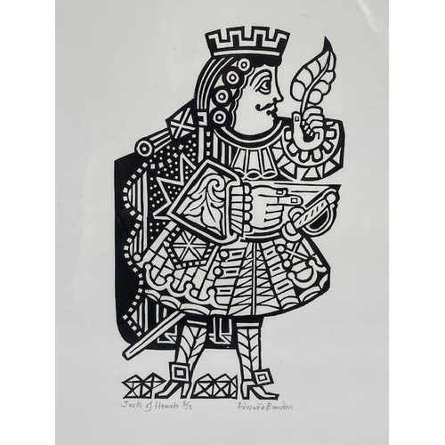 254 - Edward Bawden CBE RA (1903-1989), Jack of Hearts, linocut, signed and titled in pencil, numbered 6/2... 