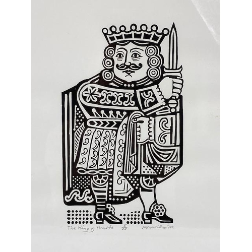 255 - Edward Bawden CBE RA (1903-1989), The King of Hearts, linocut, signed and titled in pencil, numbered... 