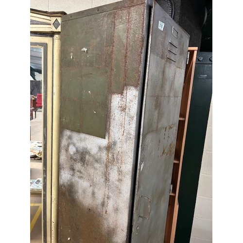 276 - Vintage Steel Locker with four internal shelves approximately 52 x 46 x 190cm