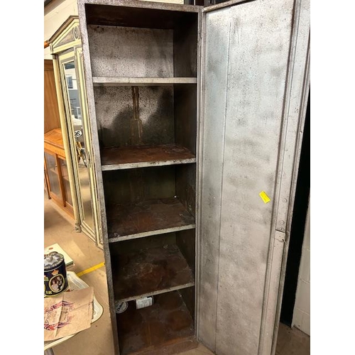 276 - Vintage Steel Locker with four internal shelves approximately 52 x 46 x 190cm