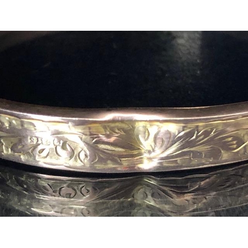 28 - 9ct Gold bangle as found approx 8.5g