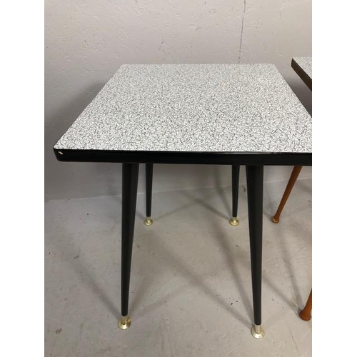 281 - Two similar mid century side tables each approx 49cm tall