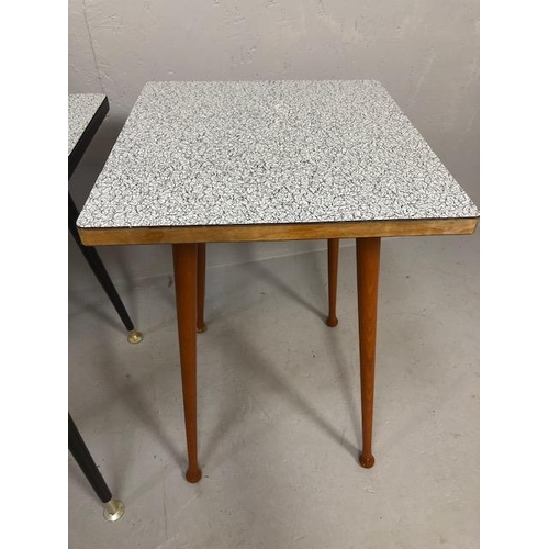 281 - Two similar mid century side tables each approx 49cm tall