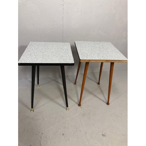 281 - Two similar mid century side tables each approx 49cm tall