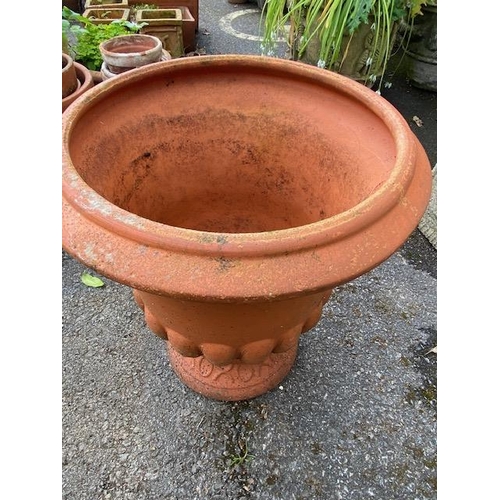 302 - Terracotta garden planter in the form of an urn