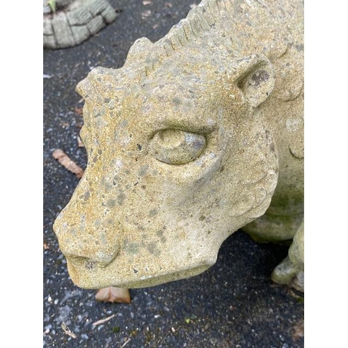 314 - Concrete garden statue of a gargoyle