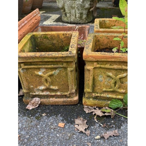 323 - Collection of vintage garden terracotta pots