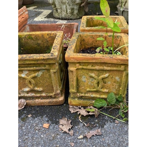 323 - Collection of vintage garden terracotta pots