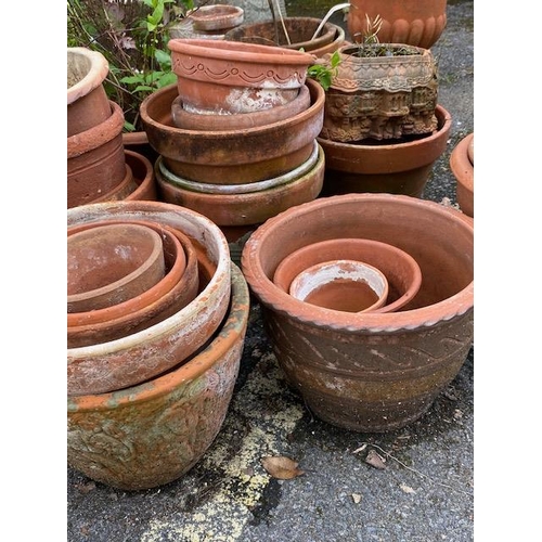 328 - Large collection of mostly terracotta pots