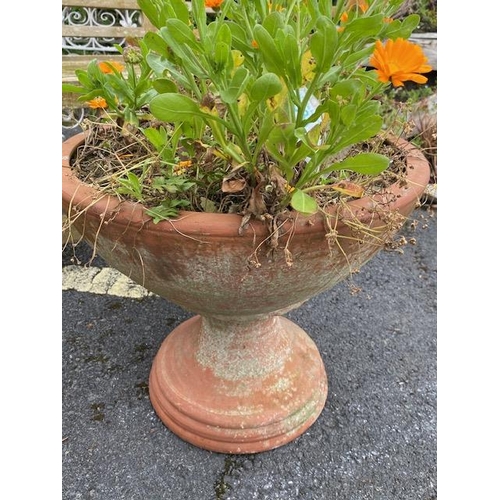 331 - Terracotta garden planter, approx 43cm tall