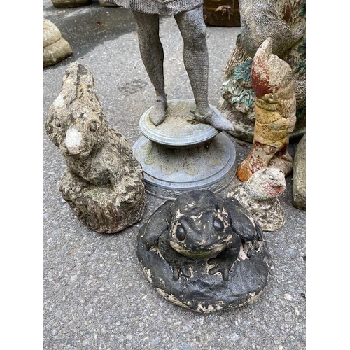 346 - Collection of garden ornaments