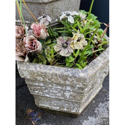 359 - Three hexagonal garden planters