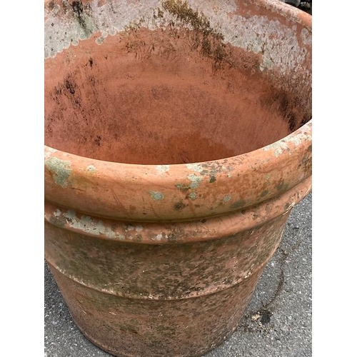 363 - Large terracotta garden planter, approx 58cm tall