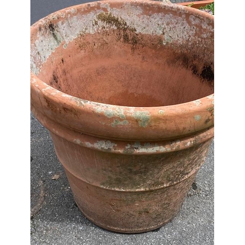 363 - Large terracotta garden planter, approx 58cm tall