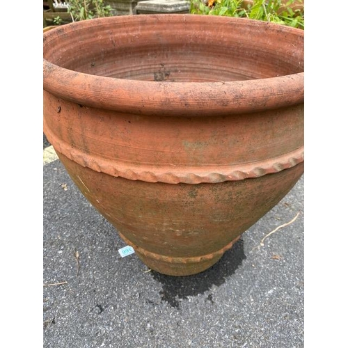 366 - Large terracotta garden pot, approx 49cm tall