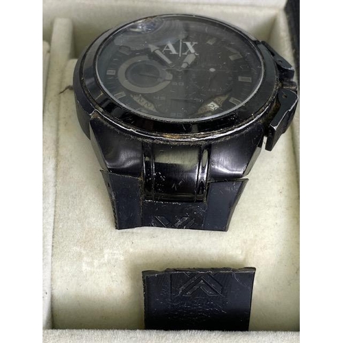 83 - Collection of Quartz designer fashion watches to include Emporio Armani, Diesel, Armani Exchange and... 