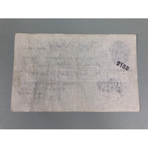 96 - British White Bank Of England £5.00 Note, L.K. O'Brien  Chief Cashier, Serial number A03A 096182 Lon... 