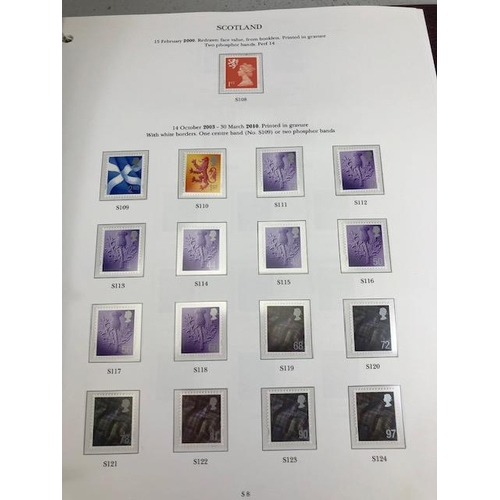 100 - British stamps Philately interest , collection of stamps covering the British Isles contained in Sta... 