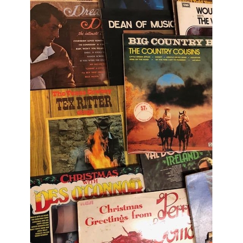 121 - Vintage vinyl  records, collection of 100 LPs relating to Country music and individual artists, to i... 