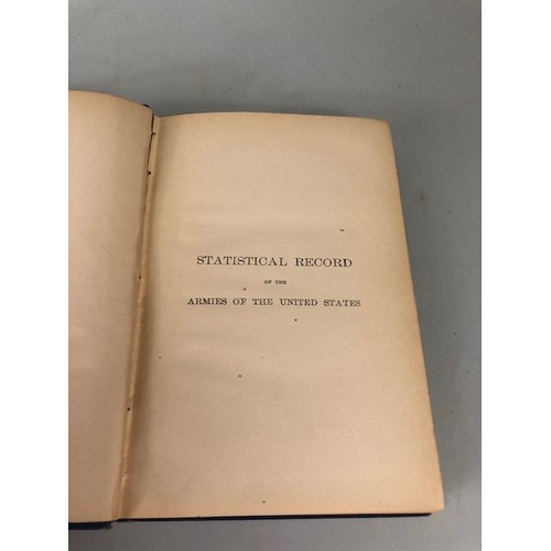 130 - Historical Books, group of books relating to the American Civil war, 1883 first edition Statistical ... 