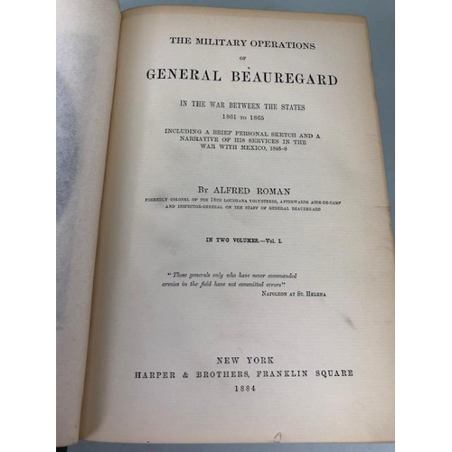 130 - Historical Books, group of books relating to the American Civil war, 1883 first edition Statistical ... 