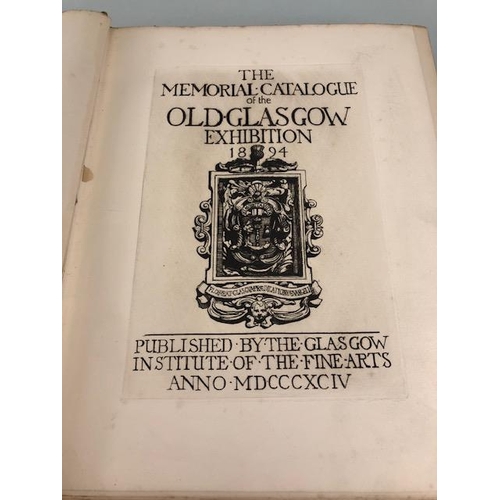 137 - Antique book of Scottish interest, The Memorial Catalogue of the Old Glasgow Exhibition 1894, number... 