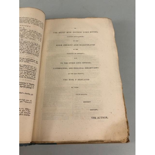 141 - Antique books of local interest, Boswells, Civil Divisions of the County of Dorset 1795, first editi... 