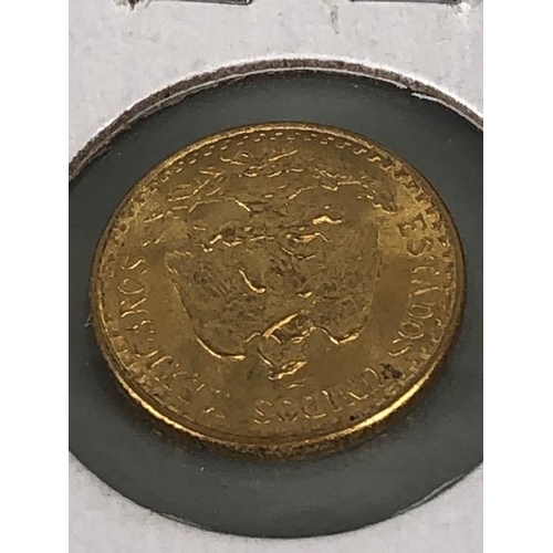 16 - Gold Coin: a Mexico 1945 gold dos pesos