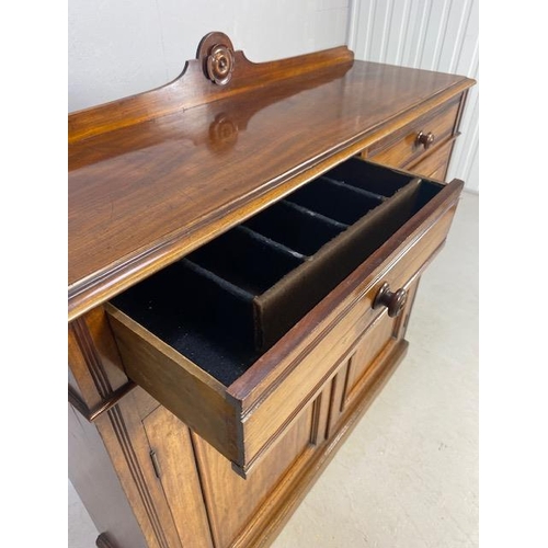 162 - Victorian sideboard with two drawers above and cupboard under with two adjustable internal shelves, ... 