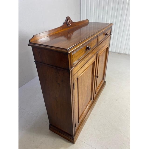 162 - Victorian sideboard with two drawers above and cupboard under with two adjustable internal shelves, ... 