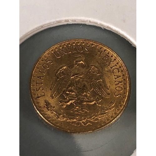 18 - Gold Coin: a Mexico 1945 gold dos pesos