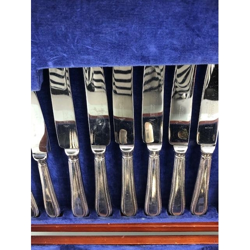 199 - Osborne canteen of silver plated cutlery A/F