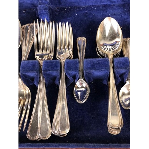 199 - Osborne canteen of silver plated cutlery A/F