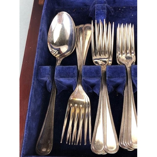 199 - Osborne canteen of silver plated cutlery A/F