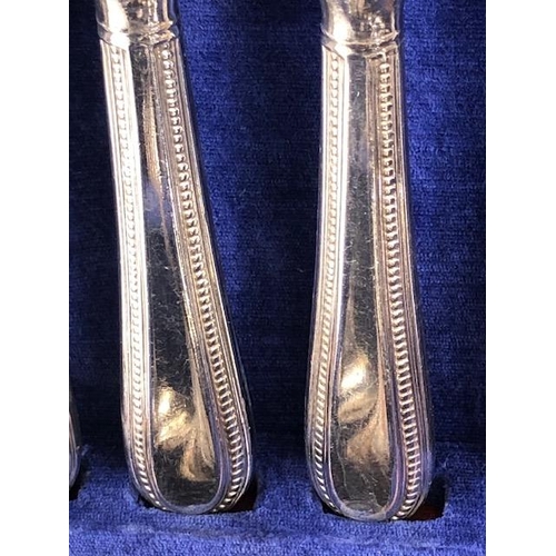 199 - Osborne canteen of silver plated cutlery A/F