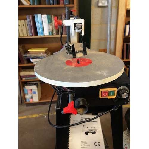 218 - Tools: A Jet Scroll Saw JSS-16A on stand with Operating Instructions