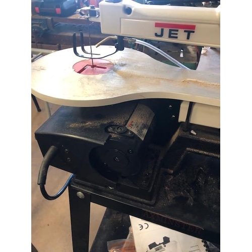 218 - Tools: A Jet Scroll Saw JSS-16A on stand with Operating Instructions