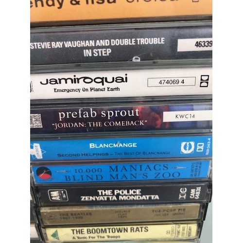 228 - Vintage cassette tapes, to include, Nirvana, The Police, Boomtown rats, House Martins, Paul Weller, ... 