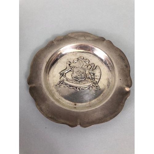 24 - Collection of continental and foreign silver items to include pin dishes etc (4) total weight approx... 