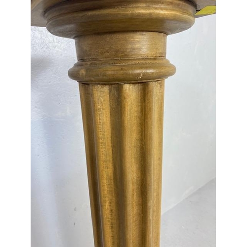 242 - Pine Roman Doric style column  plant or pot stand  approximately 106cm high