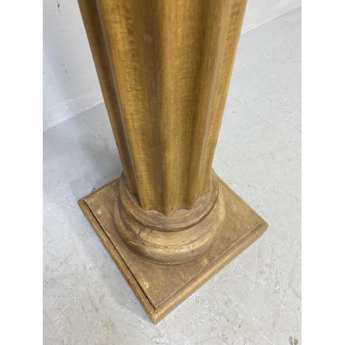 242 - Pine Roman Doric style column  plant or pot stand  approximately 106cm high