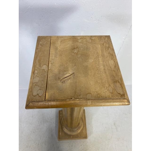 242 - Pine Roman Doric style column  plant or pot stand  approximately 106cm high