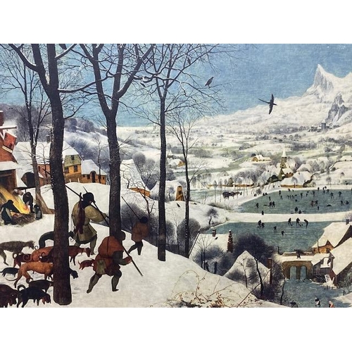 246 - Framed print Peter Bruegel , Der Winter  approximately 90 x 70