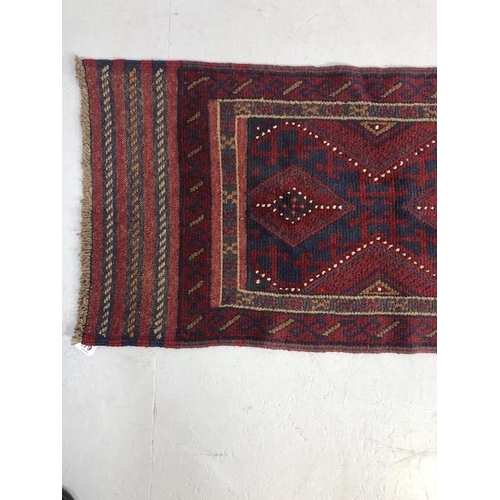 271 - Oriental Hand knotted wool carpet Meshwani Runner approximately 240 x 62 cm