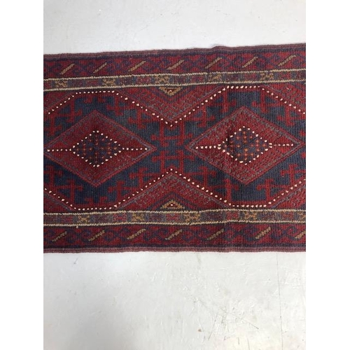 271 - Oriental Hand knotted wool carpet Meshwani Runner approximately 240 x 62 cm