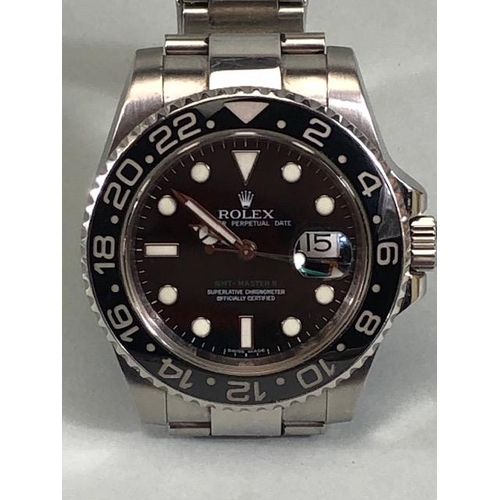 40 - Rolex GMT - Master II: Purchased in 2008 this Rolex GMT II wristwatch (watch) Model Oyster Perpetual... 