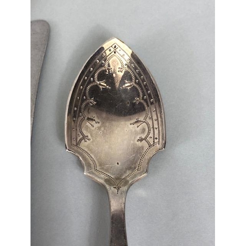 8 - Collection of assorted silver items to include butter knives, spoons etc