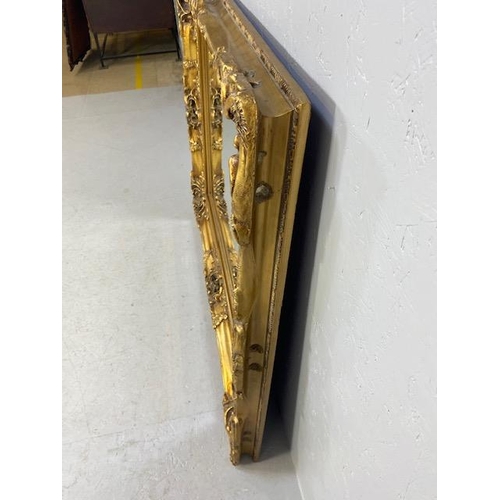 93 - Large Ornate Gold Gilt Mirror with Bevel edged glass approx 132 x 110cm