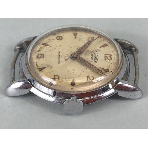 116 - Vintage watches, Romer Gents wrist watch, winds and runs  un marked military style wrist watch winds... 